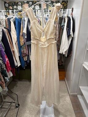 Cream Mabel jumpsuit size medium